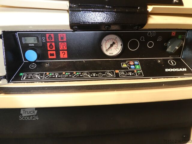 Mobil dieselkompressor 2,5 m² - 7 bar DOOSAN 7/25