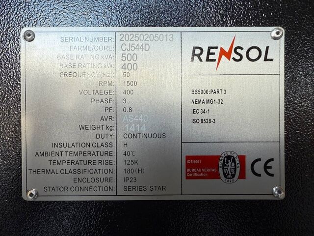 Aggregat  DPX CJ544D - 500 kVA Alternator - DPX-33912