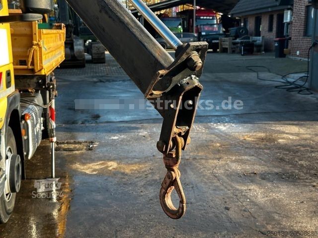 Fourgon benne basculante IVECO EuroCargo 80E19 HMF Ladekran Meiller-DSK