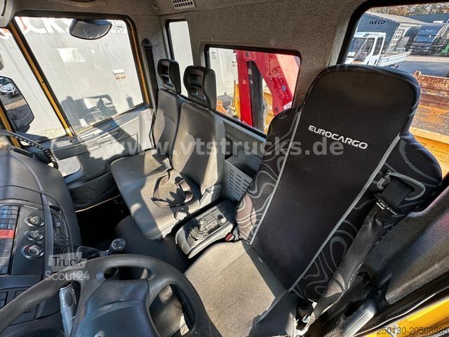 Fourgon benne basculante IVECO EuroCargo 80E19 HMF Ladekran Meiller-DSK