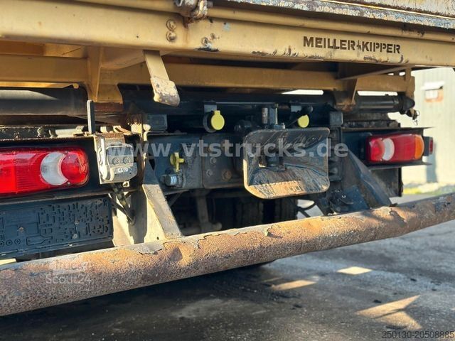 Fourgon benne basculante IVECO EuroCargo 80E19 HMF Ladekran Meiller-DSK