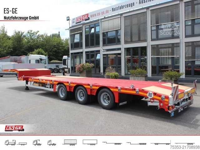 Semirremolque de plataforma baja FAYMONVILLE MAX Trailer MAX100 Semi-Tieflader