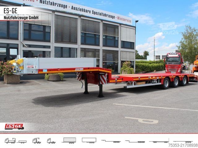 Semirremolque de plataforma baja FAYMONVILLE MAX Trailer MAX100 Semi-Tieflader