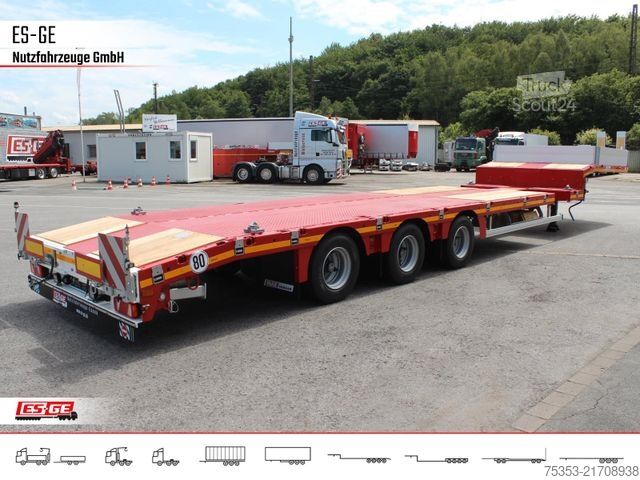 Semirremolque de plataforma baja FAYMONVILLE MAX Trailer MAX100 Semi-Tieflader