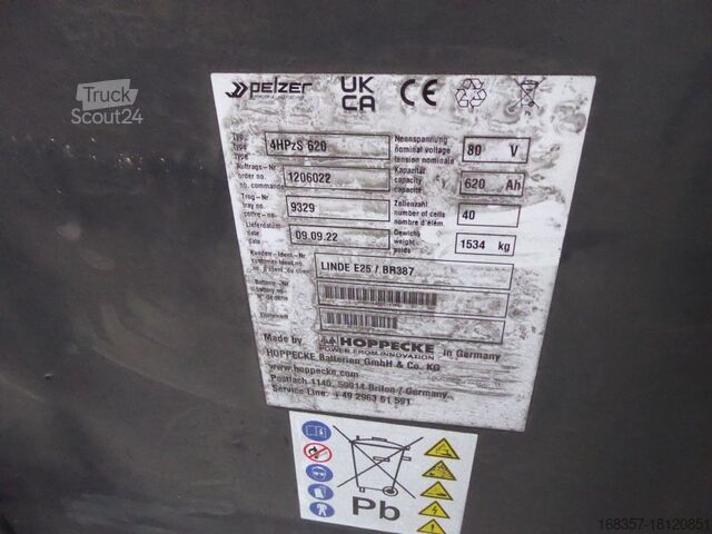 Čelný vysokozdvižný vozík Linde E25H-01/600