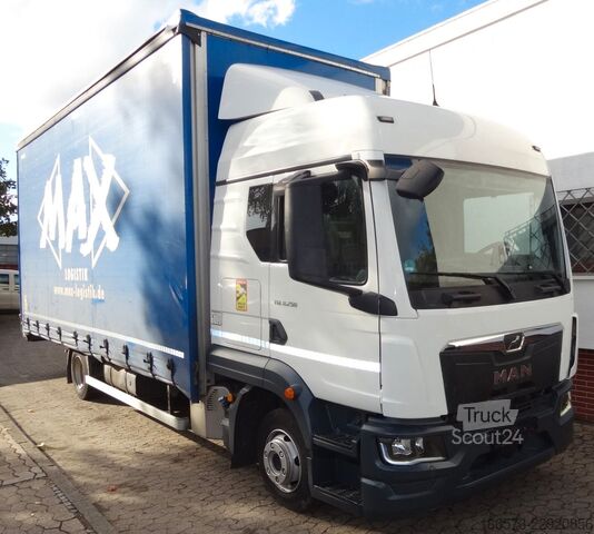 Transporter mit Pritsche & Plane MAN TGL 8.250 BL Jumbo/Schlafkabine/Klima/ACC//AHK