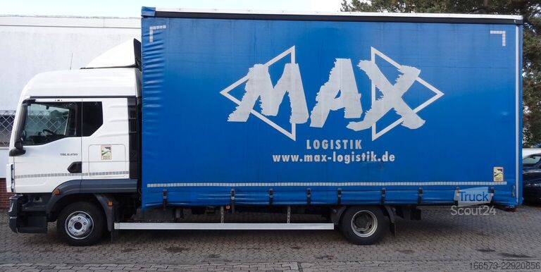Transporter mit Pritsche & Plane MAN TGL 8.250 BL Jumbo/Schlafkabine/Klima/ACC//AHK
