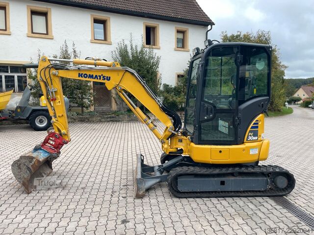 Minigraver KOMATSU PC30MR-5 Kompaktbagger Powertilt HS03/3.+4.Kreis