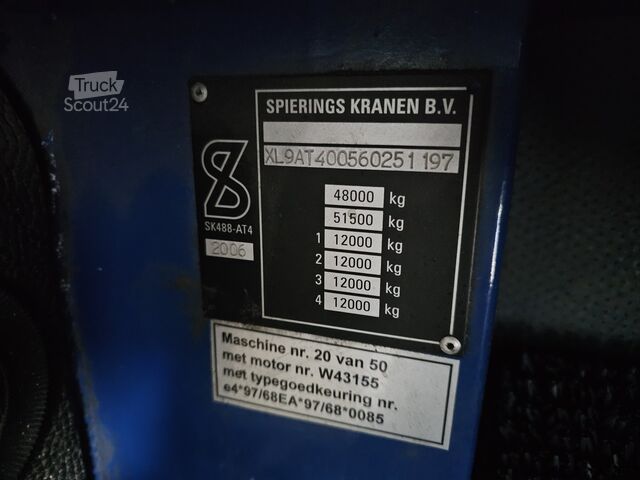 Автокран Spierings SK488-AT4 / 40 mtr TORENKRAAN
