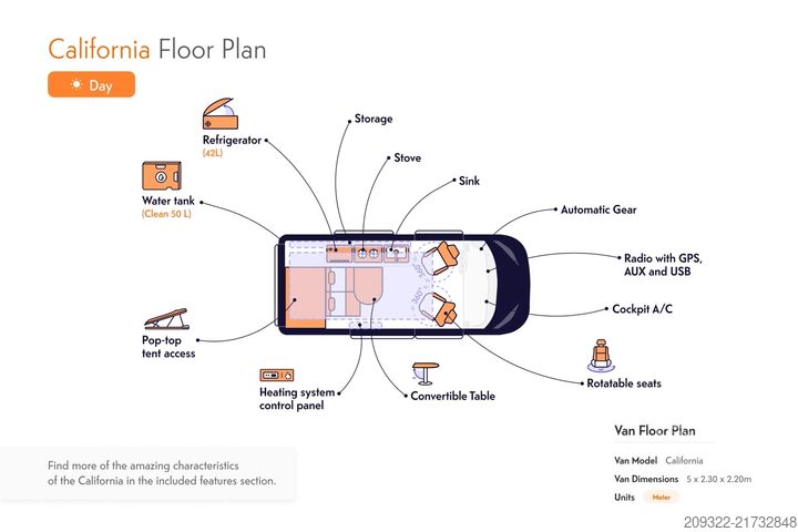 τροχόσπιτο/αυτοκινούμενο τροχόσπιτο Volkswagen California Coast 2.0 TDI|2022 EURO 6 | Venditore professionale