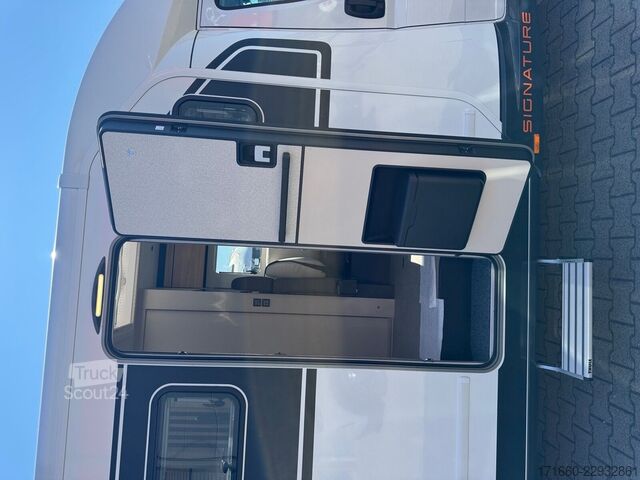 Half-integraal camper BÜRSTNER Signature SFT 7.0 Orange accent & Brown Leather