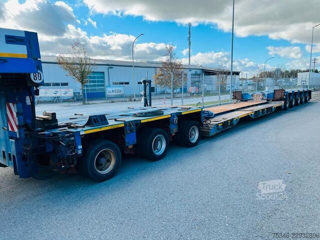 Matala lavettipuoliperävaunu GOLDHOFER STHP 8 (3+5)/GG 219 to/Pendelachsen/ausziehbar
