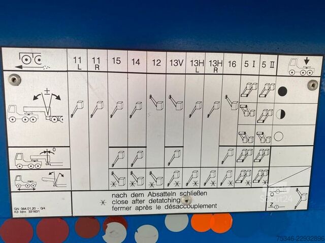 Matala lavettipuoliperävaunu GOLDHOFER STHP 8 (3+5)/GG 219 to/Pendelachsen/ausziehbar