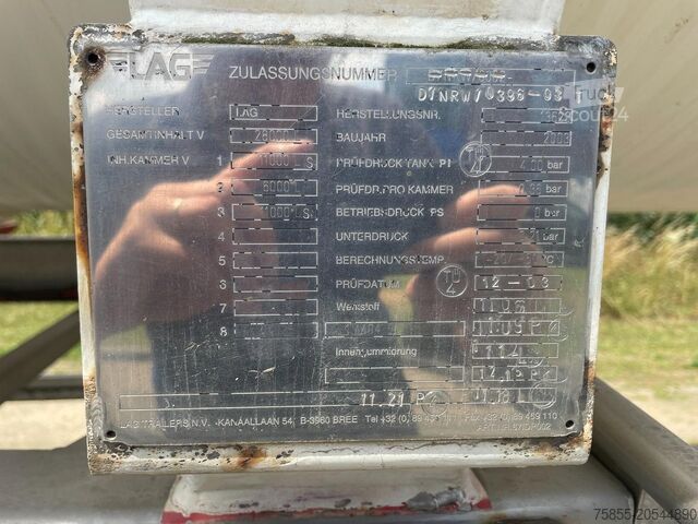 Rezervor LAG O-3-34TD H2O2 / 3 Kammer / 11- 6 - 11 = 28.000 ...