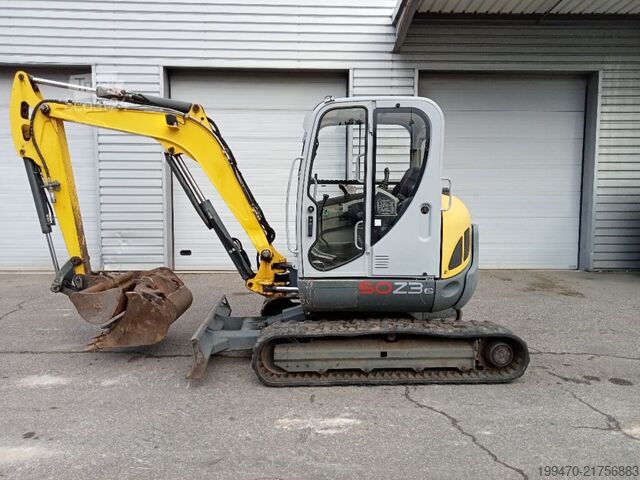 Minikaivukone < 7t Wacker Neuson 50Z3 with 3 excavator buckets