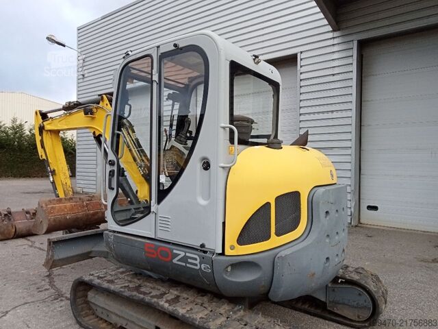 Minikaivukone < 7t Wacker Neuson 50Z3 with 3 excavator buckets