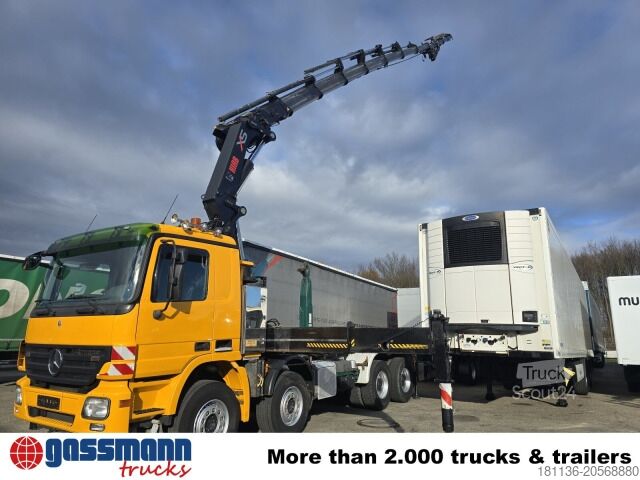 Autocamion cu cârlig pentru containere Mercedes-Benz Actros 4146 K 8x4/4, Retarder, Kran Hiab XS 477