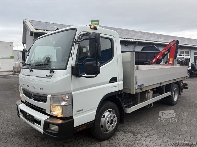 Pritschenwagen Fuso FUSO 9C18 Canter Pritsche 3.8m Kran 2x hydr.