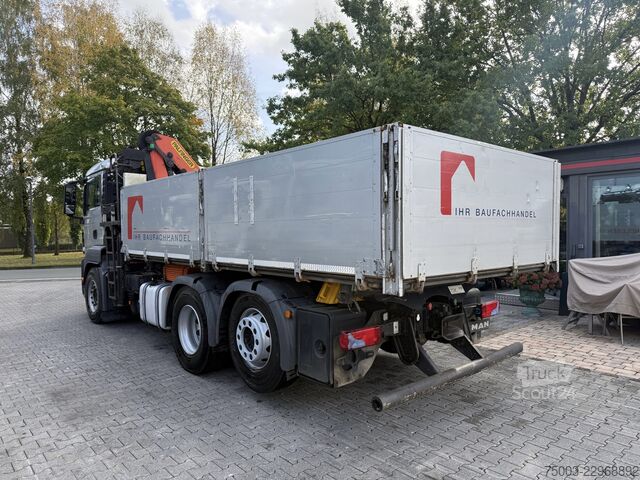 Gru montata su autocarro MAN TGS 26.400 Kipper Kran Palfinger PK 18002