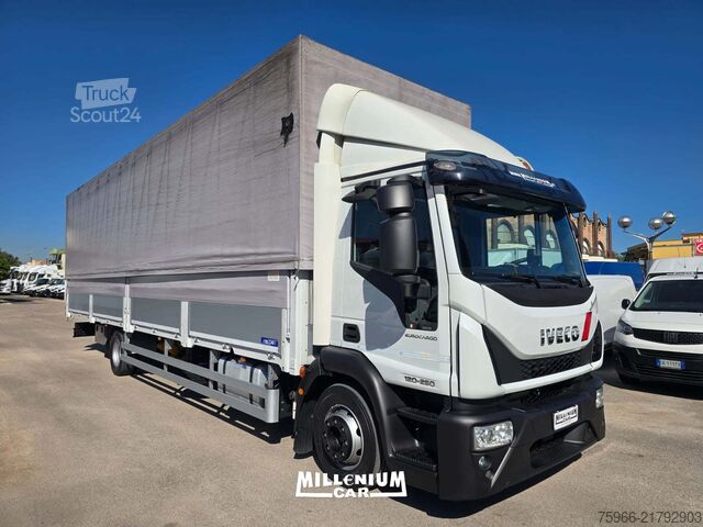 شاحنة بمسطحة ومشمع Iveco EUROCARGO 120E25 CENTINATO 10,20M 2018