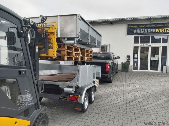 Bennes Monocoques Vezeko KONOS Muldenkipper und Hakenlift Container Anhänger direkt verfügbar