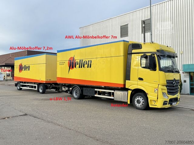 Standard SZM Mercedes-Benz Actros 1848 LL AWL-Möbelkoffer u-LBW 1,5