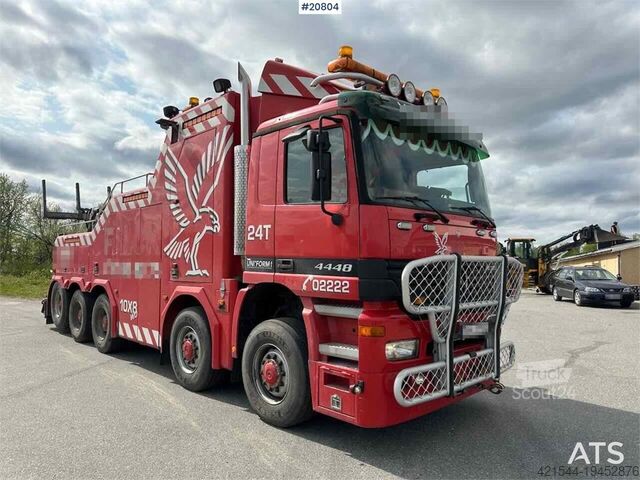Pojazd do odzyskiwania danych Mercedes-Benz Actros 4448 8x8 heavy hauler w/ SWS body and low m