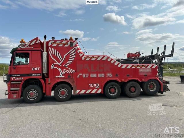 Pojazd do odzyskiwania danych Mercedes-Benz Actros 4448 8x8 heavy hauler w/ SWS body and low m