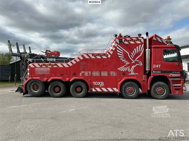 Pojazd do odzyskiwania danych Mercedes-Benz Actros 4448 8x8 heavy hauler w/ SWS body and low m