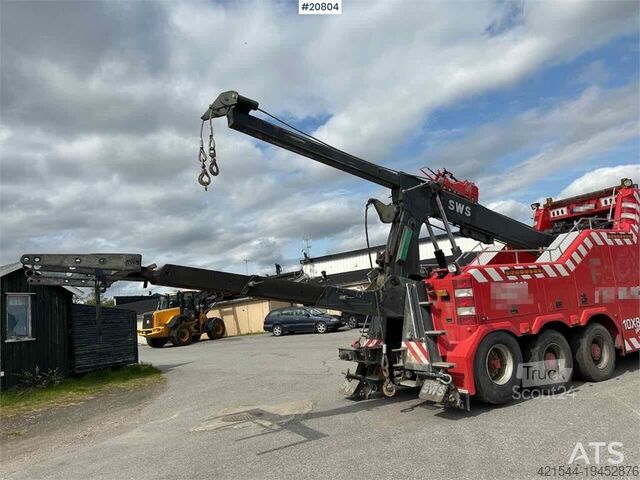 Vyprošťovací vozidlo Mercedes-Benz Actros 4448 8x8 heavy hauler w/ SWS body and low m