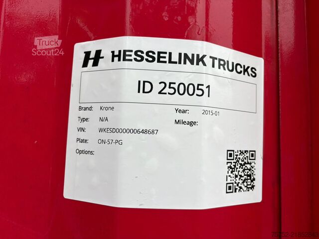 Liukuvat pressut Krone N/A SD Coilmulde Schuifzeilen/Schuifdak 2X Lift...