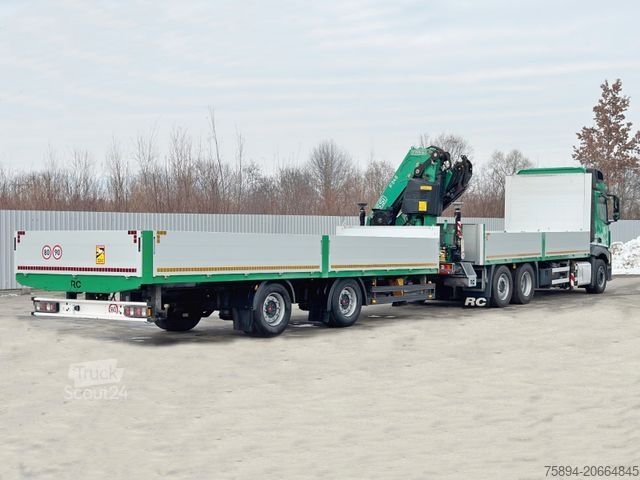 Kamyon üzerine monteli vinç MERCEDES-BENZ ACTROS 2645 * FASSI F345.24 + FUNK + Anhänger