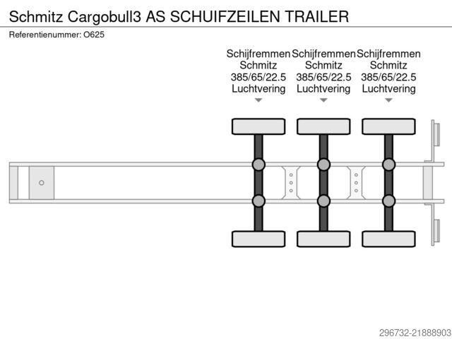 Schuifzeilen Schmitz Cargobull 3 AS SCHUIFZEILEN TRAILER
