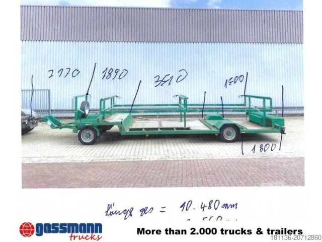 Remolque Empl TL 6,4 Spezial-Tiefladeanhänger, Ex-Polizei