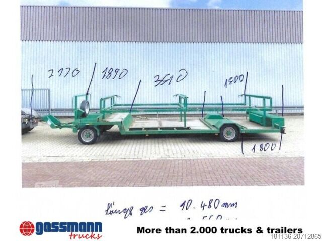 Remolque Empl TL 6,4 Spezial-Tiefladeanhänger, Ex-Polizei