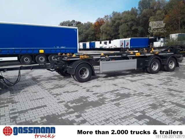 Prikolica sa kukastim dizalicama Hüffermann HSA-3, Vario Carrier, Absetzanhänger