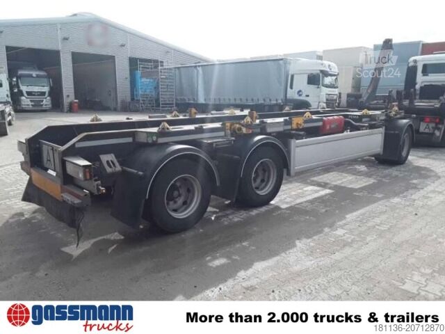 Prikolica sa kukastim dizalicama Hüffermann HSA-3, Vario Carrier, Absetzanhänger