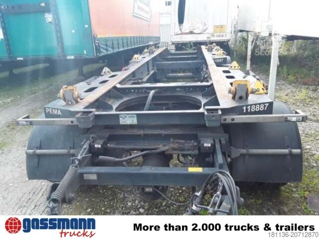 Hooklift trailer Hüffermann HSA-3, Vario Carrier, Absetzanhänger