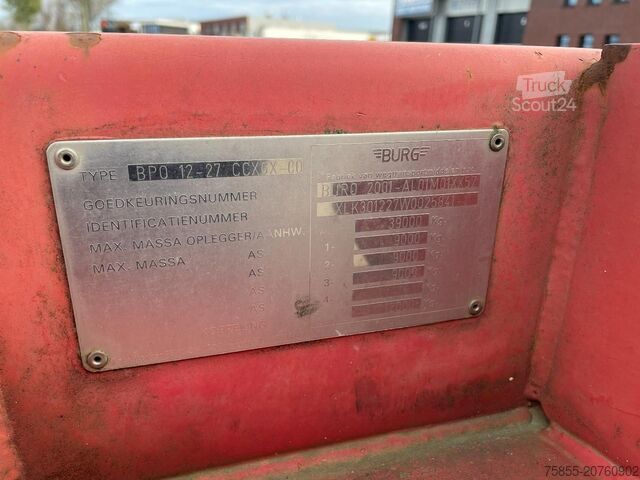 Konteineru pārvadājumi Burg BPO 12 27 CCXGX 00 20/30 FT Chassis / BPW Axles...