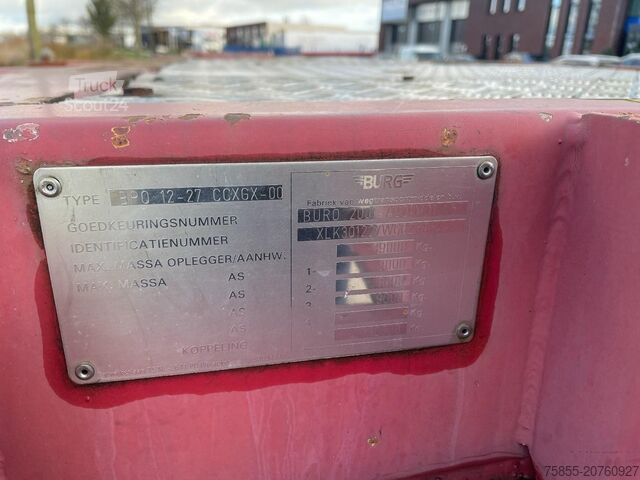 Konteineru pārvadājumi Burg BPO 12 27 CCXGX 00 20/30 FT Chassis / BPW Axles...
