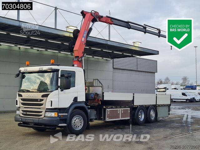 Yükleme platformu Scania P360 P 6X2 HMF 1820-K4 Kran Crane Lift+Steering...