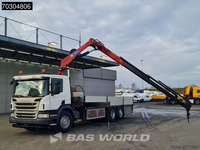 Yükleme platformu Scania P360 P 6X2 HMF 1820-K4 Kran Crane Lift+Steering...