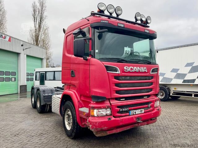 Châssis avec cabine Scania R580 V8 6x4,RETARDER, FULL SPRING!  hub reducti...