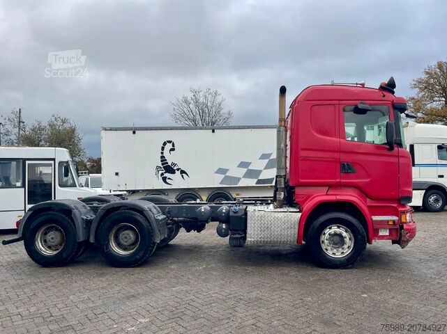 Châssis avec cabine Scania R580 V8 6x4,RETARDER, FULL SPRING!  hub reducti...