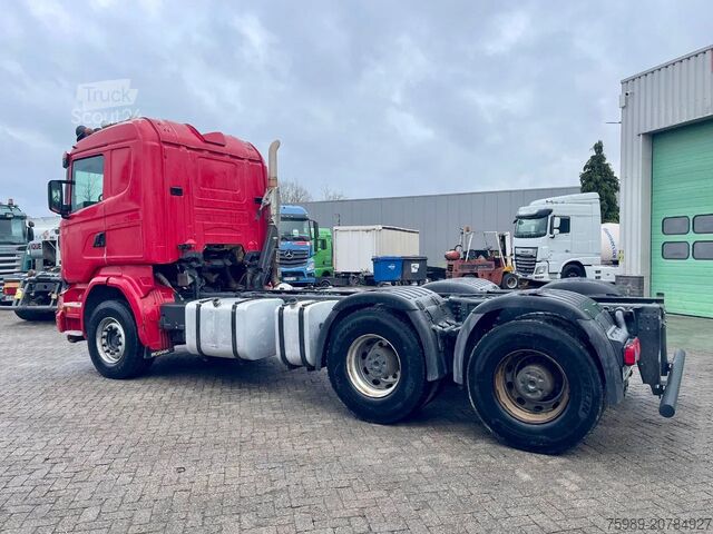 Châssis avec cabine Scania R580 V8 6x4,RETARDER, FULL SPRING!  hub reducti...
