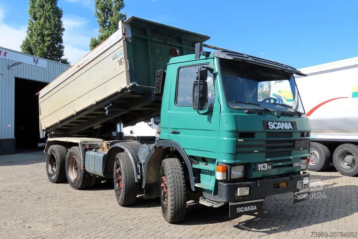 Benne à 3 côtés Scania P113-360 8x4 FULL SPRING! SUPER CONDITION!