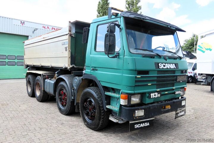 Benne à 3 côtés Scania P113-360 8x4 FULL SPRING! SUPER CONDITION!