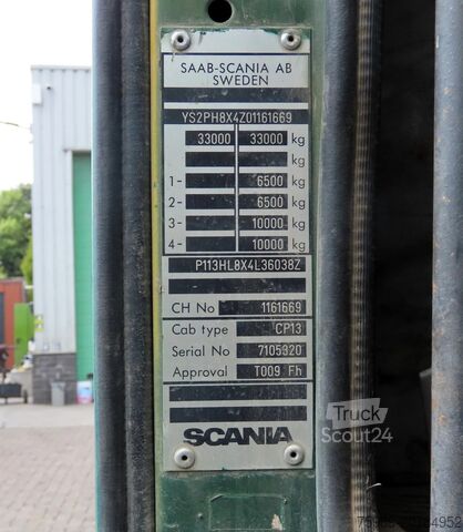 Benne à 3 côtés Scania P113-360 8x4 FULL SPRING! SUPER CONDITION!