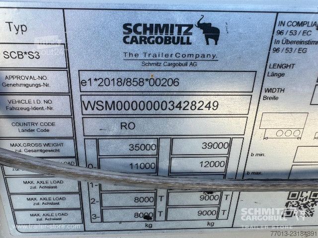 Naczepa otwarta z plandeką Schmitz Cargobull Curtainsider Mega