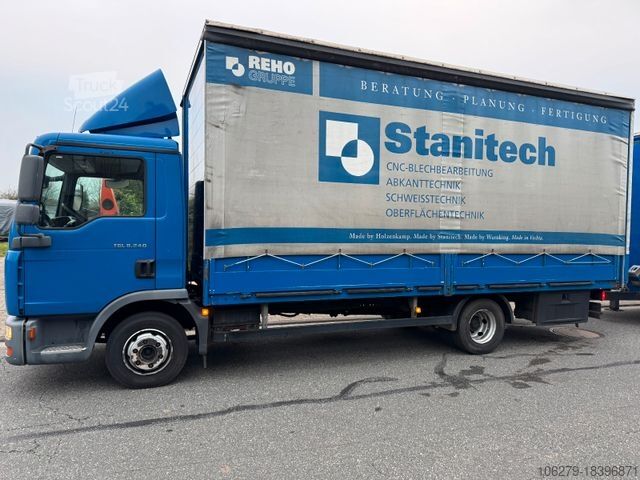 Gardinsided kassevogn MAN TGL 8.240 /4x2 BL Pritsche Schiebepl.